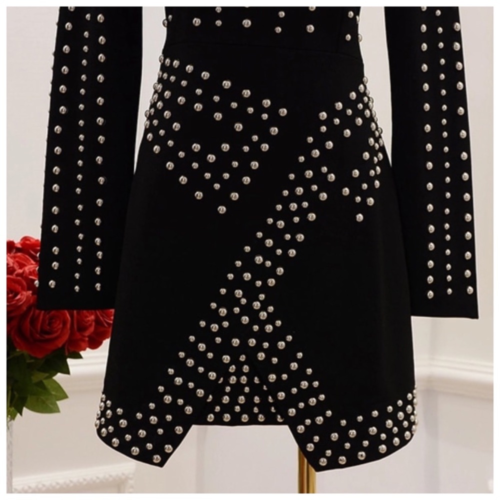 🛍 The LONIMI Stunning Studded Stretch Dress - Picture 6 of 8